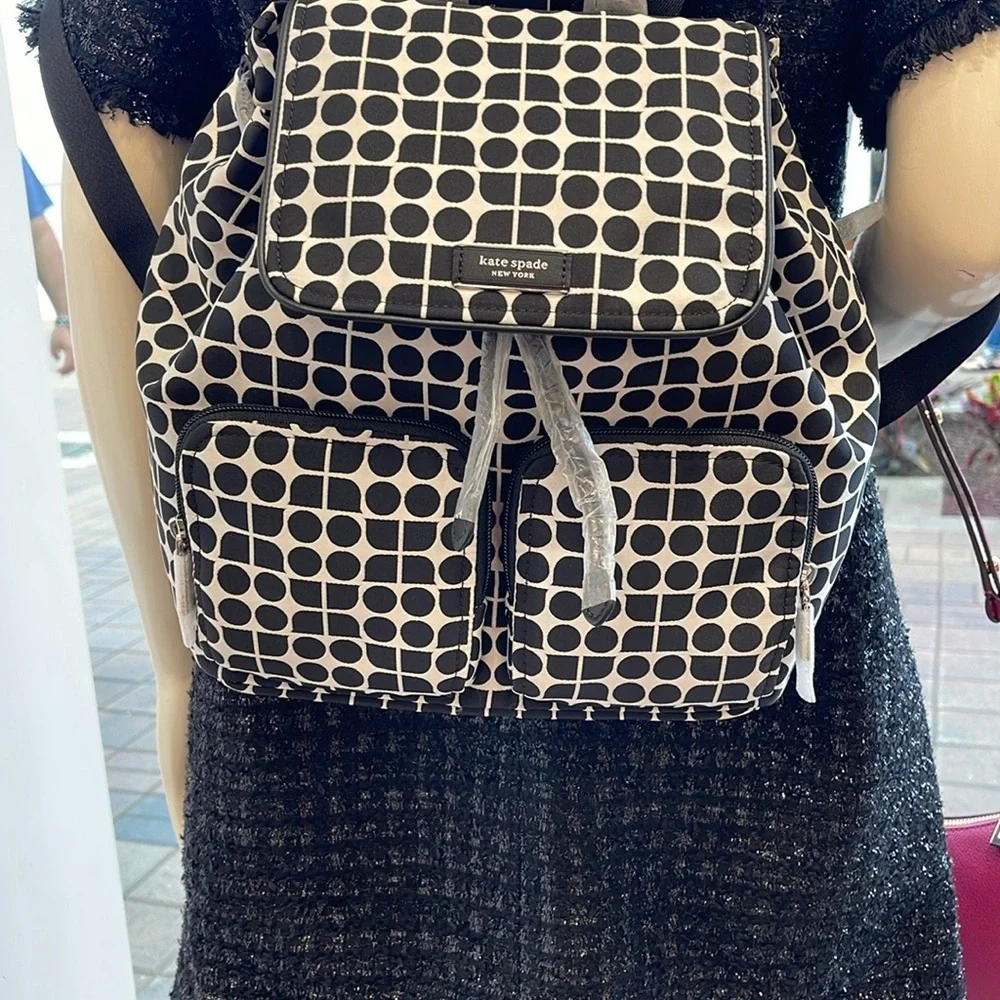 Kate Spade Noel Printed Fabric Backpack SKU 9957129 NWT